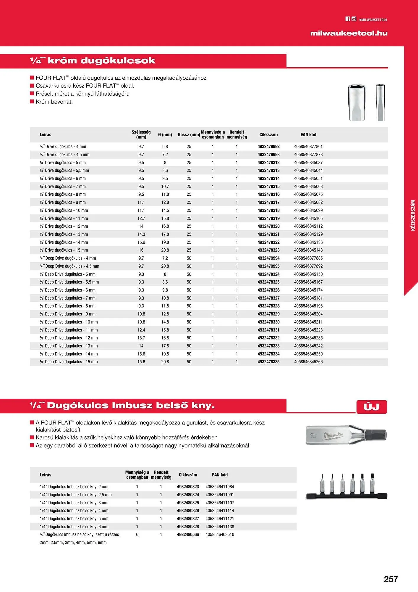 Katalógus Milwaukee akciós újság szeptember 16.-tól december 31.-ig 2025. - Oldal 257
