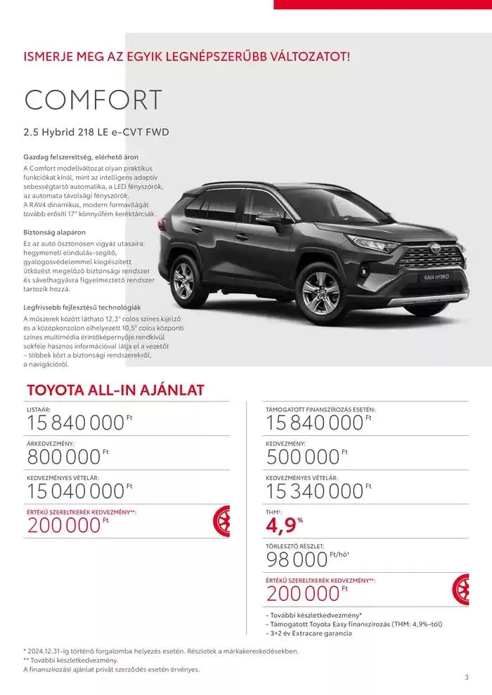 Katalógus Toyota RAV4 HYBRID október 3.-tól október 3.-ig 2025. - Oldal 3