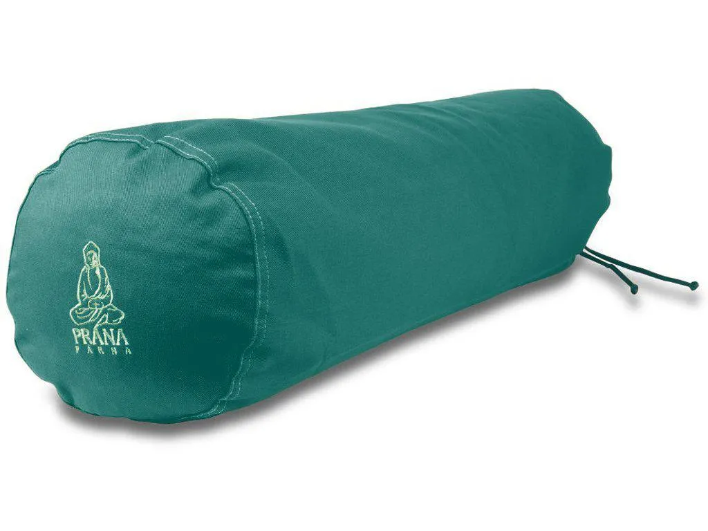 PRÁNA jóga hengerpárna huzattal - evergreen 70 x 20 cm | + Ajándék: utántöltő