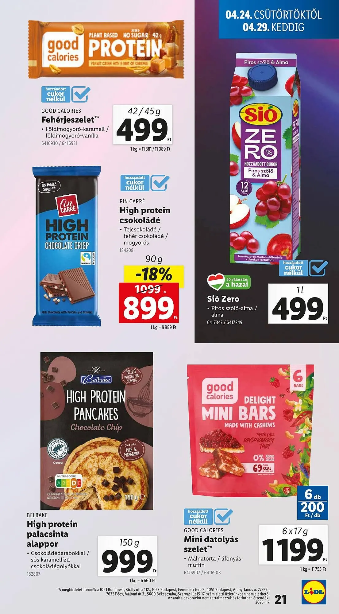 Katalógus Lidl akciós újság április 24.-tól április 29.-ig 2025. - Oldal 21