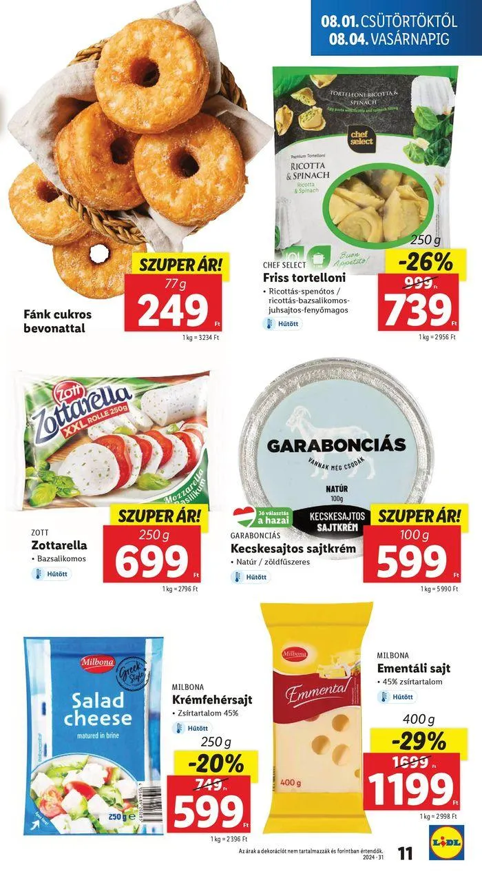 Katalógus Akciós újság – 31. hét augusztus 6.-tól augusztus 7.-ig 2024. - Oldal 11