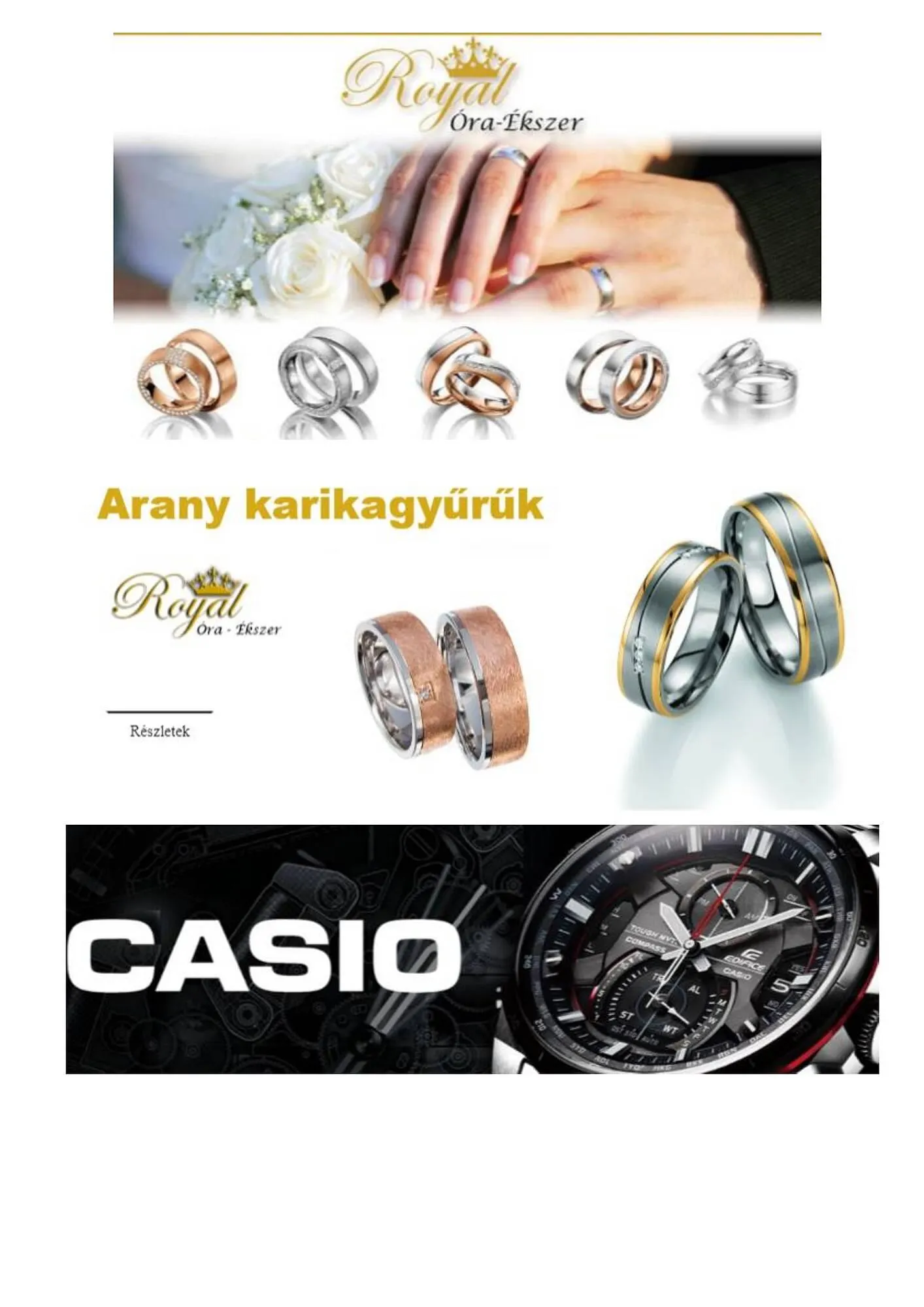 Royal Óra-Ékszer akciós újság - 1