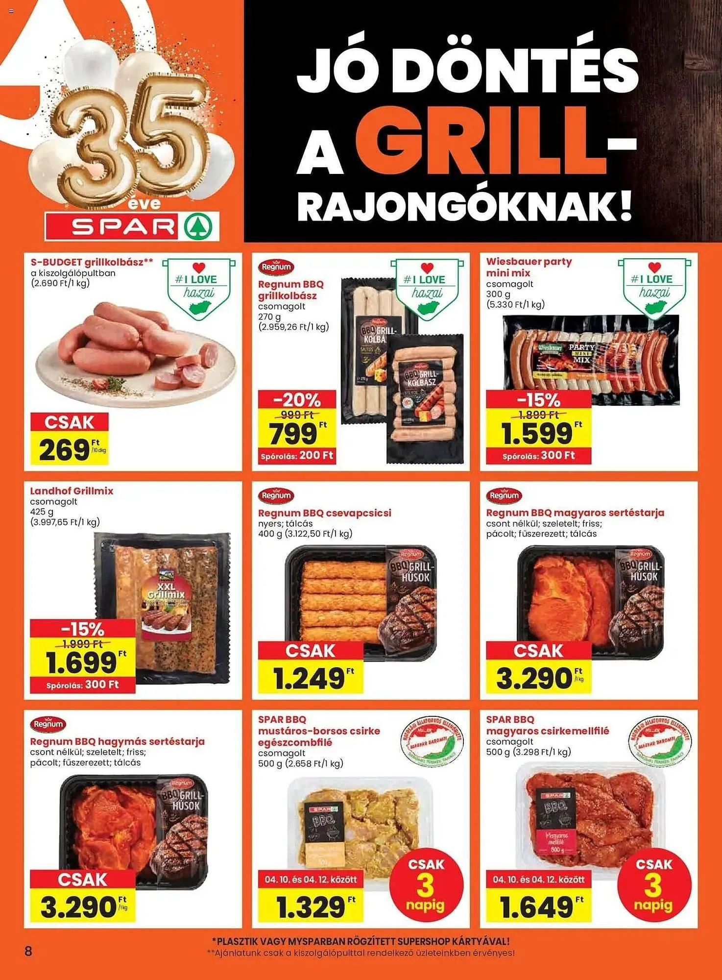 Katalógus Spar akciós újság április 9.-tól április 15.-ig 2026. - Oldal 8