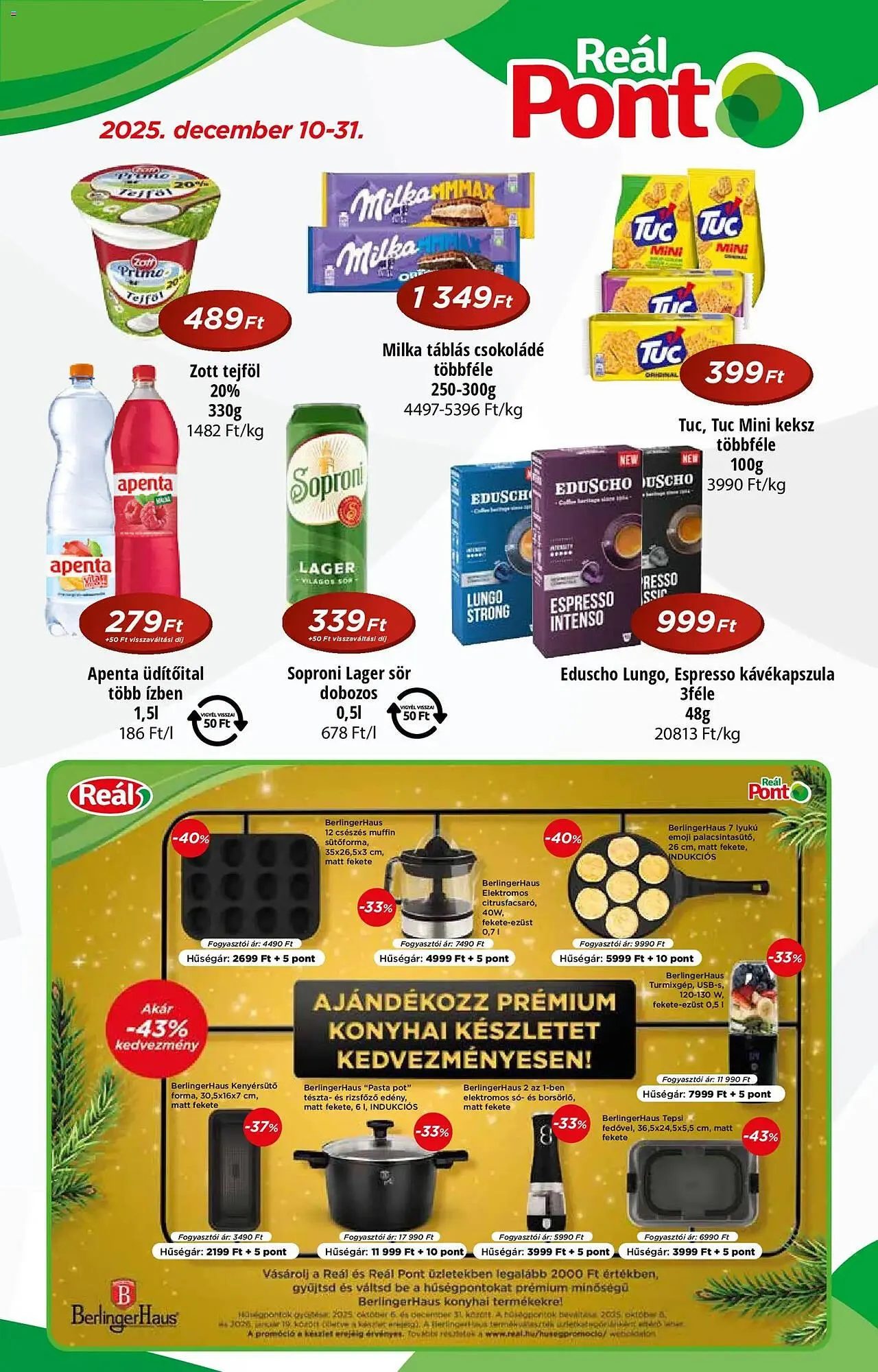 Katalógus Real akciós újság december 10.-tól december 31.-ig 2025. - Oldal 1