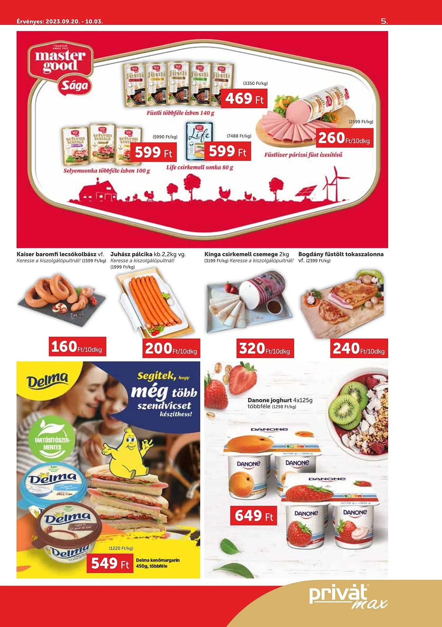 Katalógus PRIVÁT max akciós újság szeptember 20.-tól október 10.-ig 2023. - Oldal 5