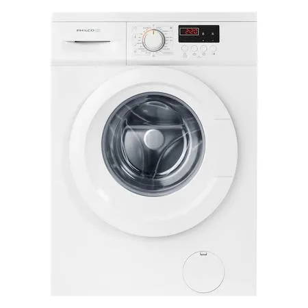 Philco PLD 106 EHU Elöltöltős mosógép, 6 kg, 1000 fordulat / perc, LED kijelző, Gyerekzár, E energiaosztály, Fehér