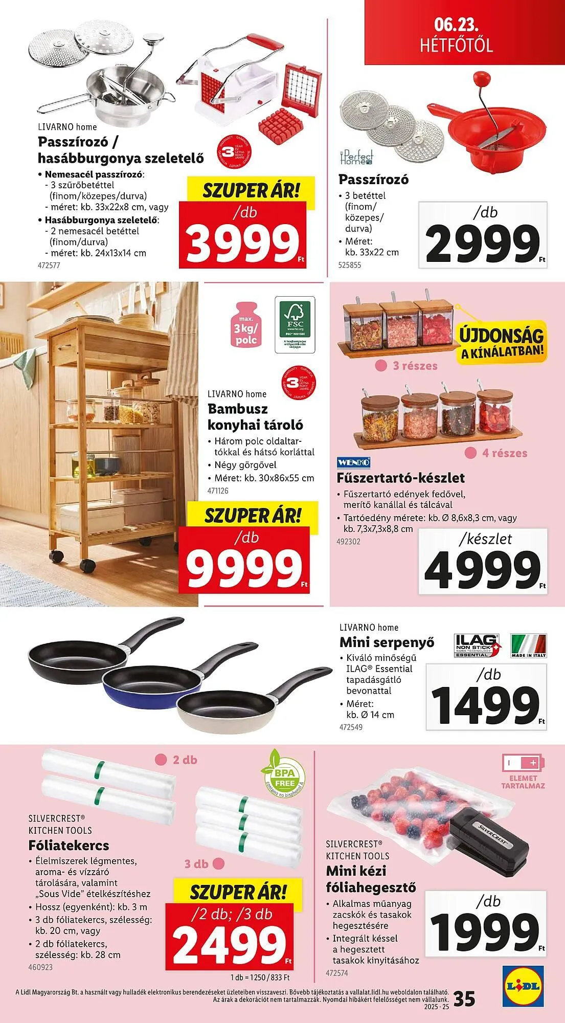 Katalógus Lidl akciós újság június 19.-tól június 25.-ig 2025. - Oldal 35