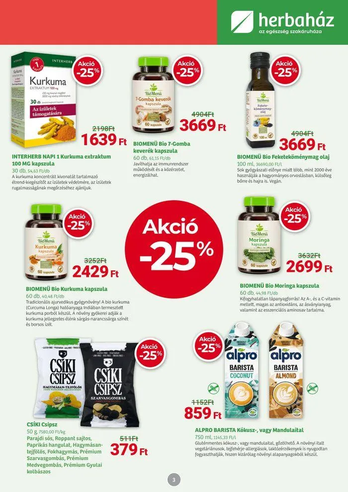 Katalógus Herbaház Magazin július 1.-tól augusztus 4.-ig 2024. - Oldal 3