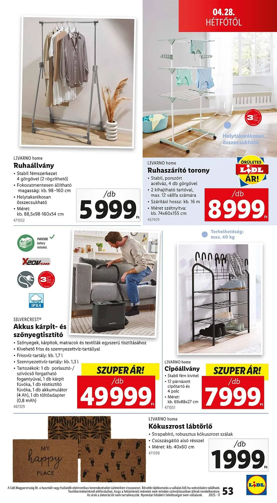 Katalógus Lidl akciós újság április 24.-tól április 29.-ig 2025. - Oldal 53