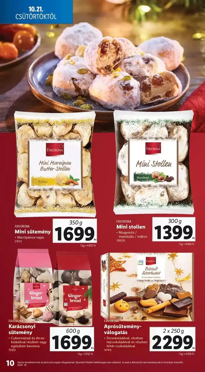 Katalógus Ünnepi édességkatalógus október 17.-tól december 31.-ig 2024. - Oldal 10