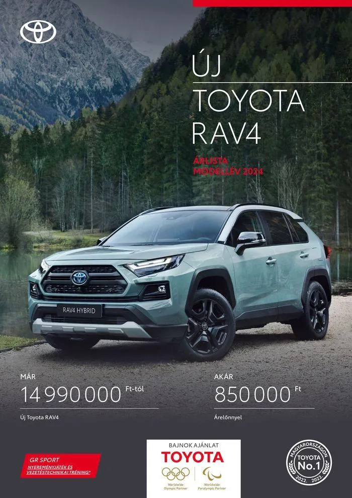 Katalógus Toyota RAV4 HYBRID augusztus 31.-tól augusztus 31.-ig 2025. - Oldal 1