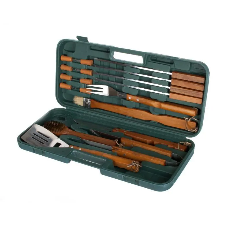 Grillezőszett műanyag bőröndben