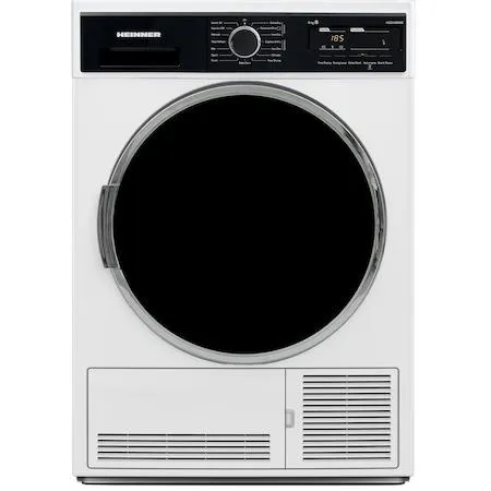 Heinner HCD-V904B Kondenzációs szárítógép, 9kg, 15program, LED kijelző, BabyCare, B energiaosztály, Fehér