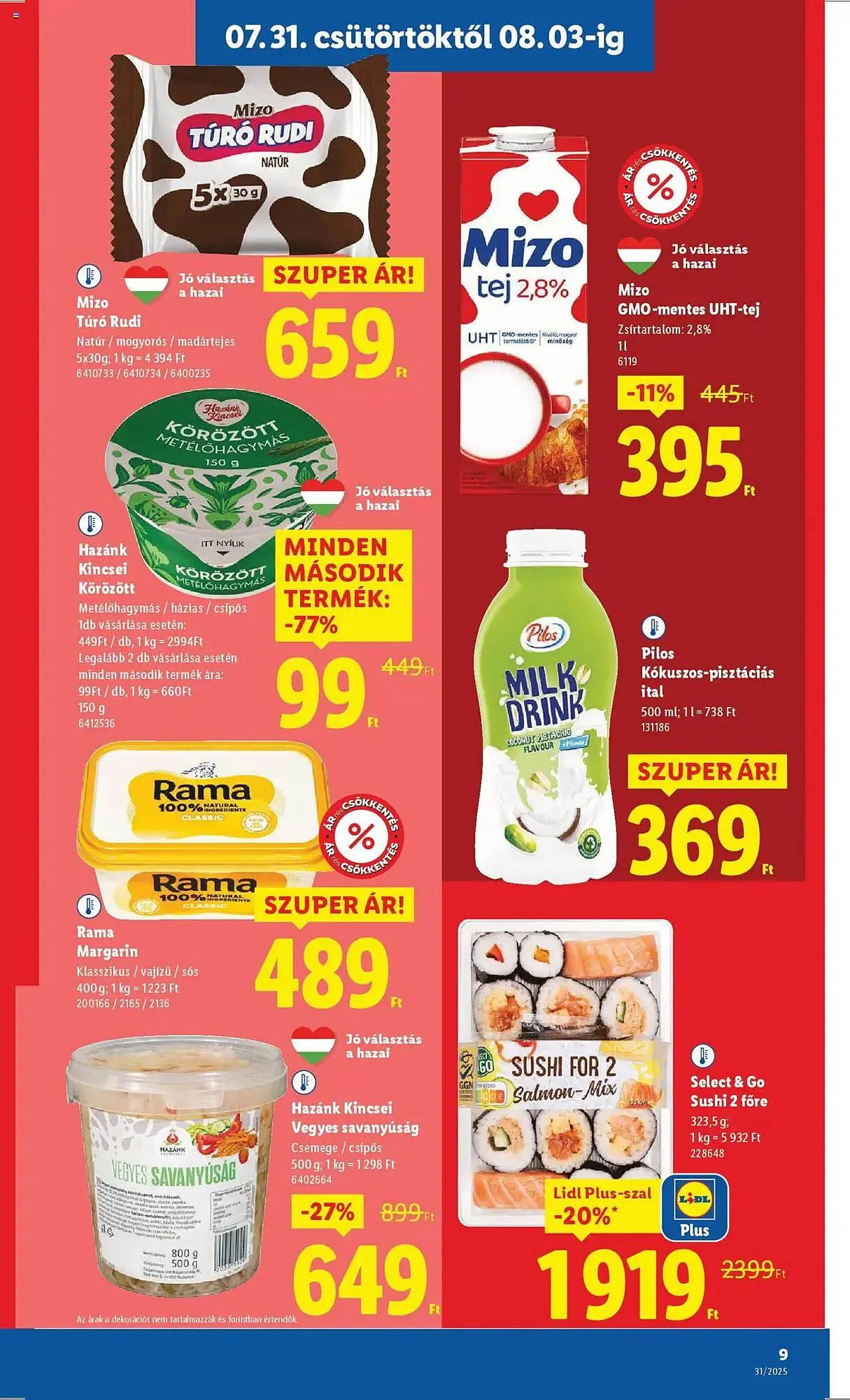 Katalógus Lidl akciós újság július 31.-tól augusztus 6.-ig 2025. - Oldal 9
