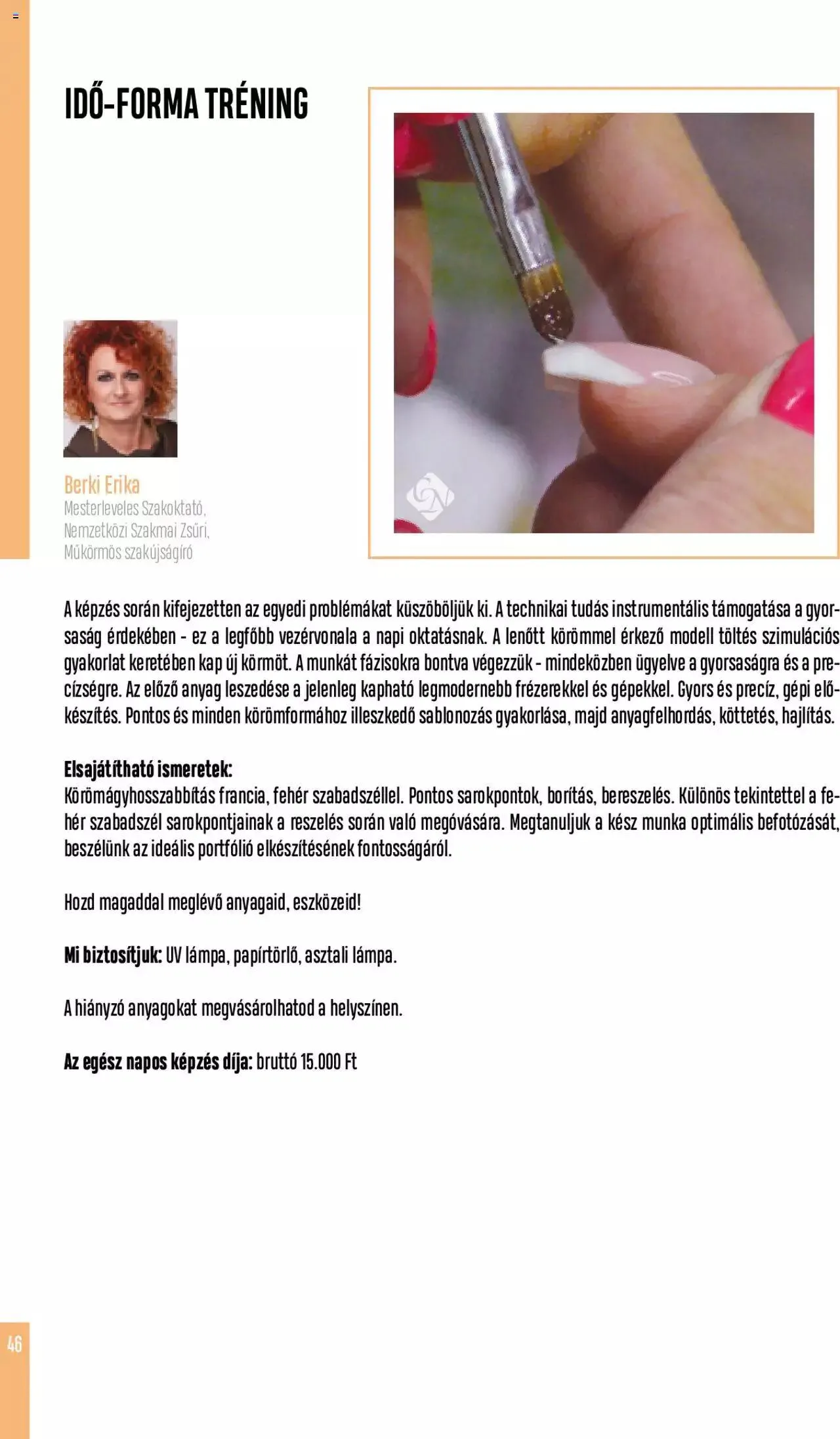 Katalógus Crystal Nails - Oktatási kézikönyv szeptember 5.-tól december 31.-ig 2023. - Oldal 46