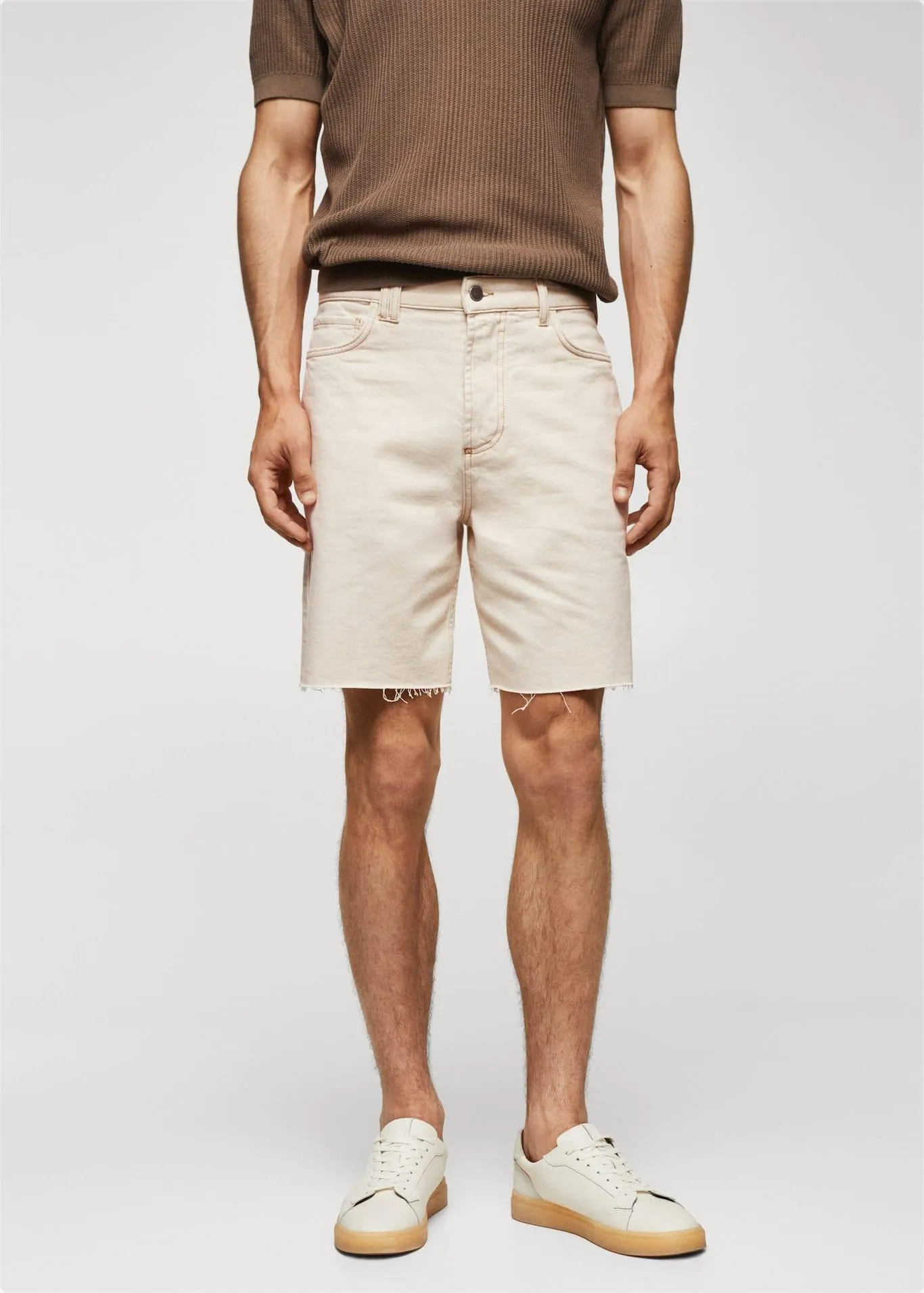 Regular fit farmerbermuda