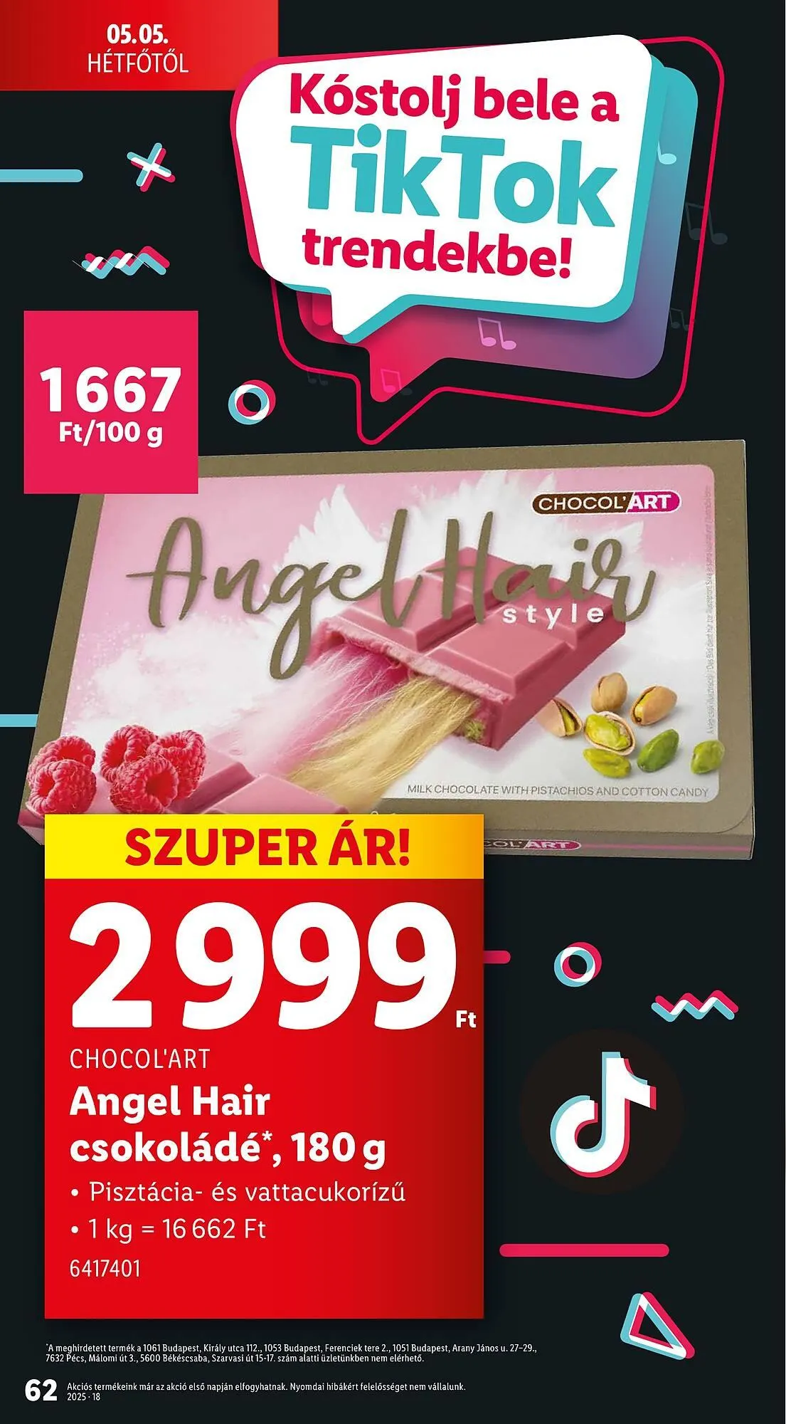 Katalógus Lidl akciós újság április 30.-tól május 4.-ig 2025. - Oldal 62