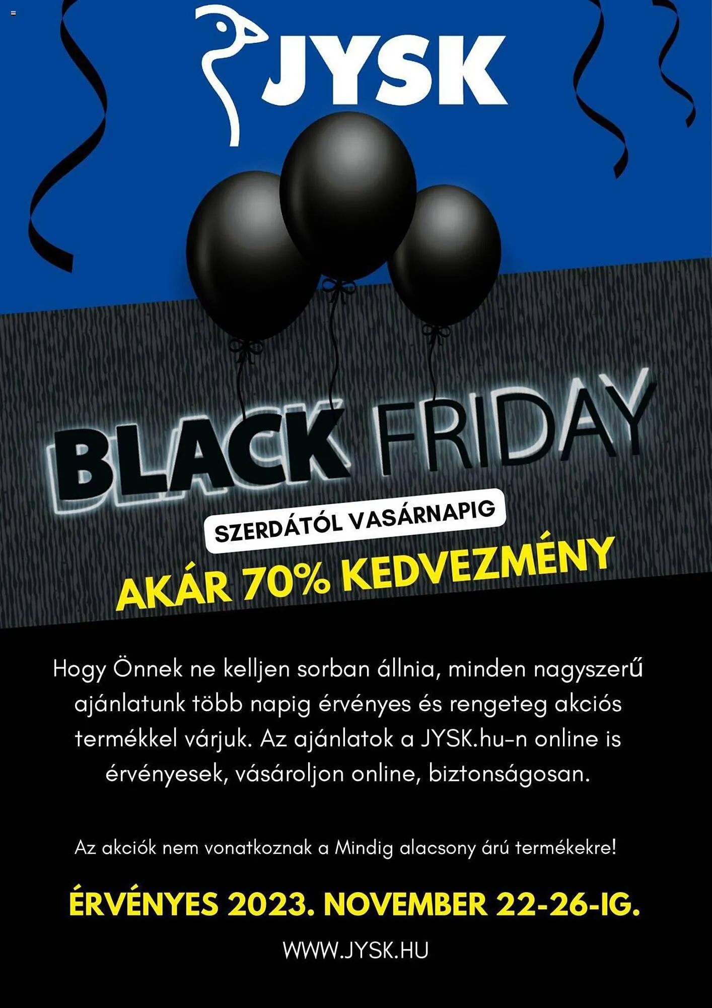 Katalógus JYSK akciós újság november 4.-tól november 26.-ig 2023. - Oldal 1