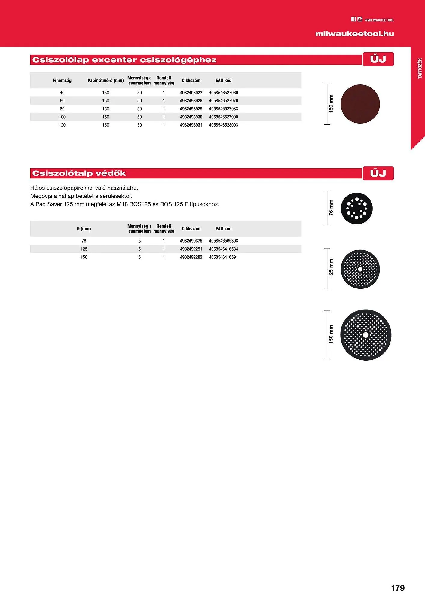 Katalógus Milwaukee akciós újság szeptember 16.-tól december 31.-ig 2025. - Oldal 179