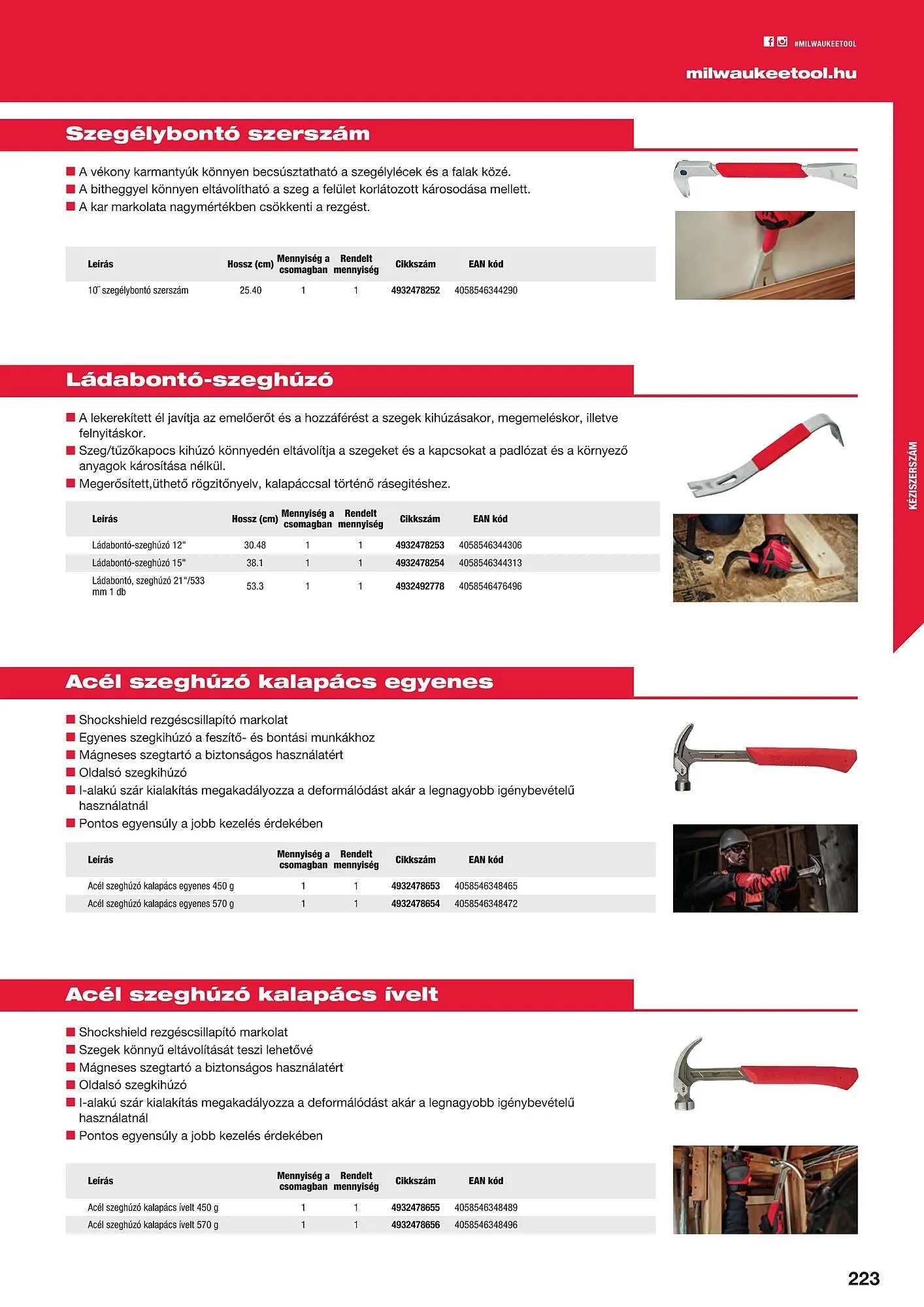Katalógus Milwaukee akciós újság szeptember 16.-tól december 31.-ig 2025. - Oldal 223