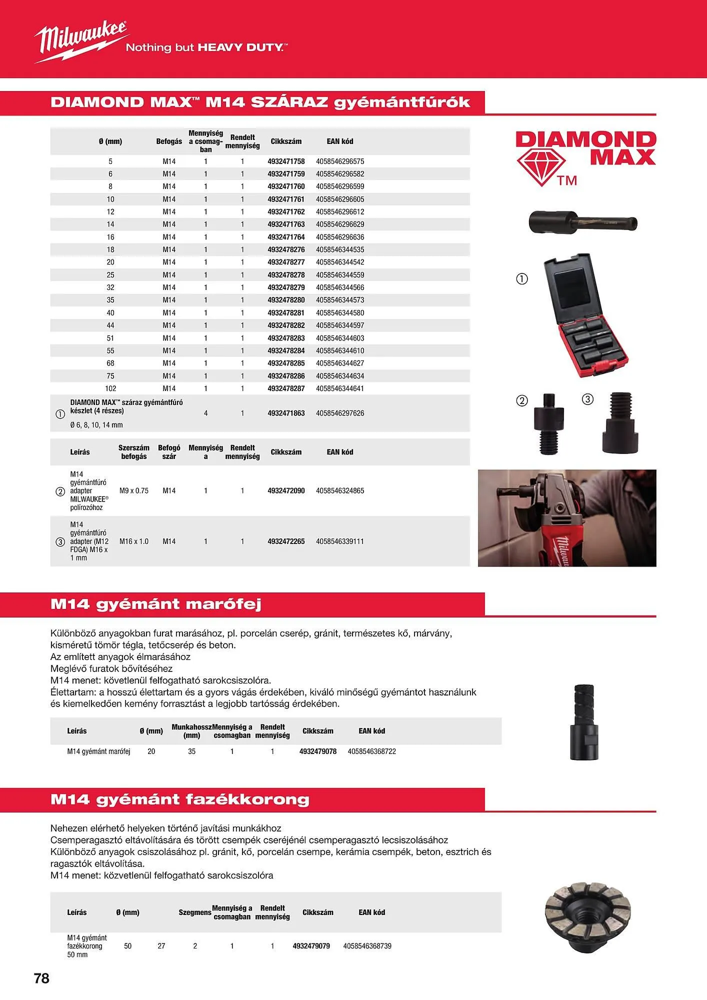 Katalógus Milwaukeetool akciós újság augusztus 14.-tól december 31.-ig 2024. - Oldal 78