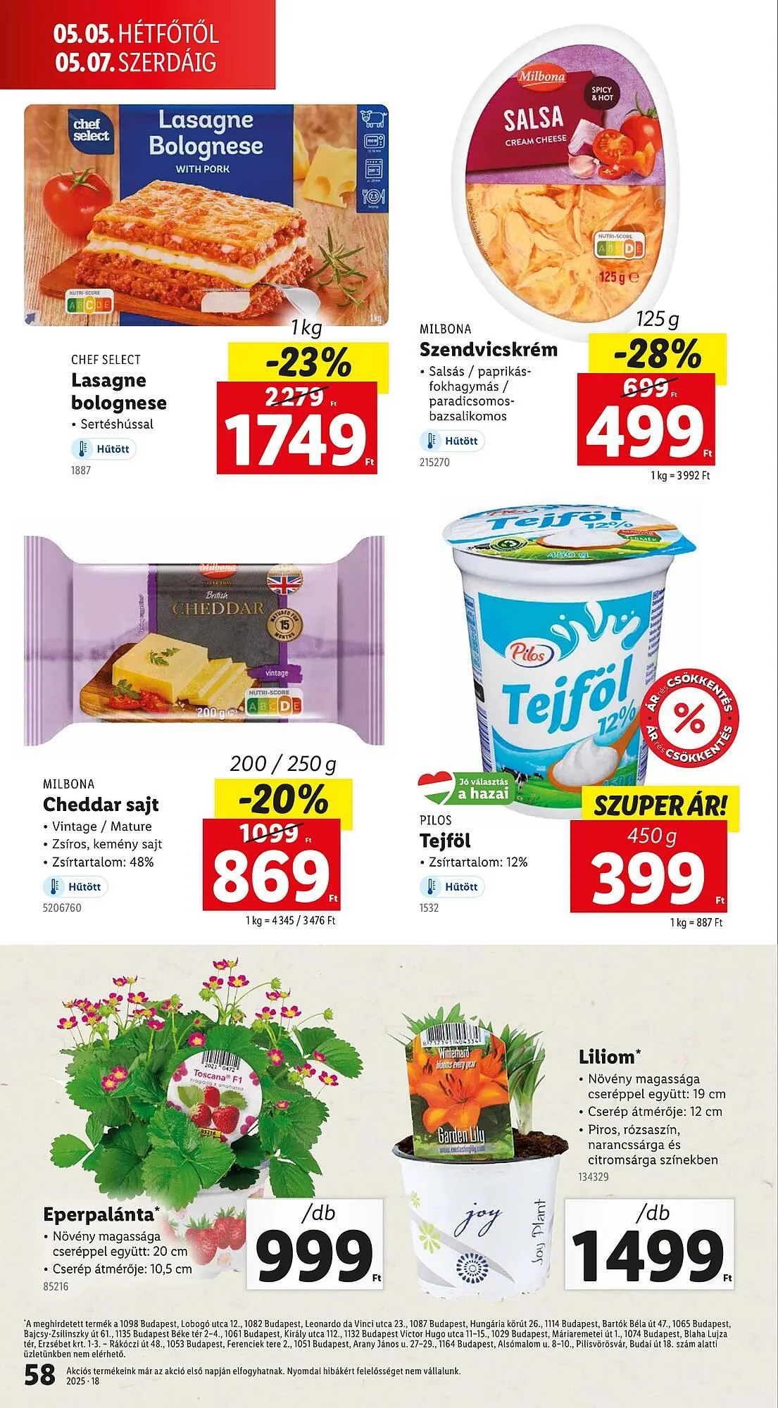 Katalógus Lidl akciós újság április 30.-tól május 4.-ig 2025. - Oldal 58