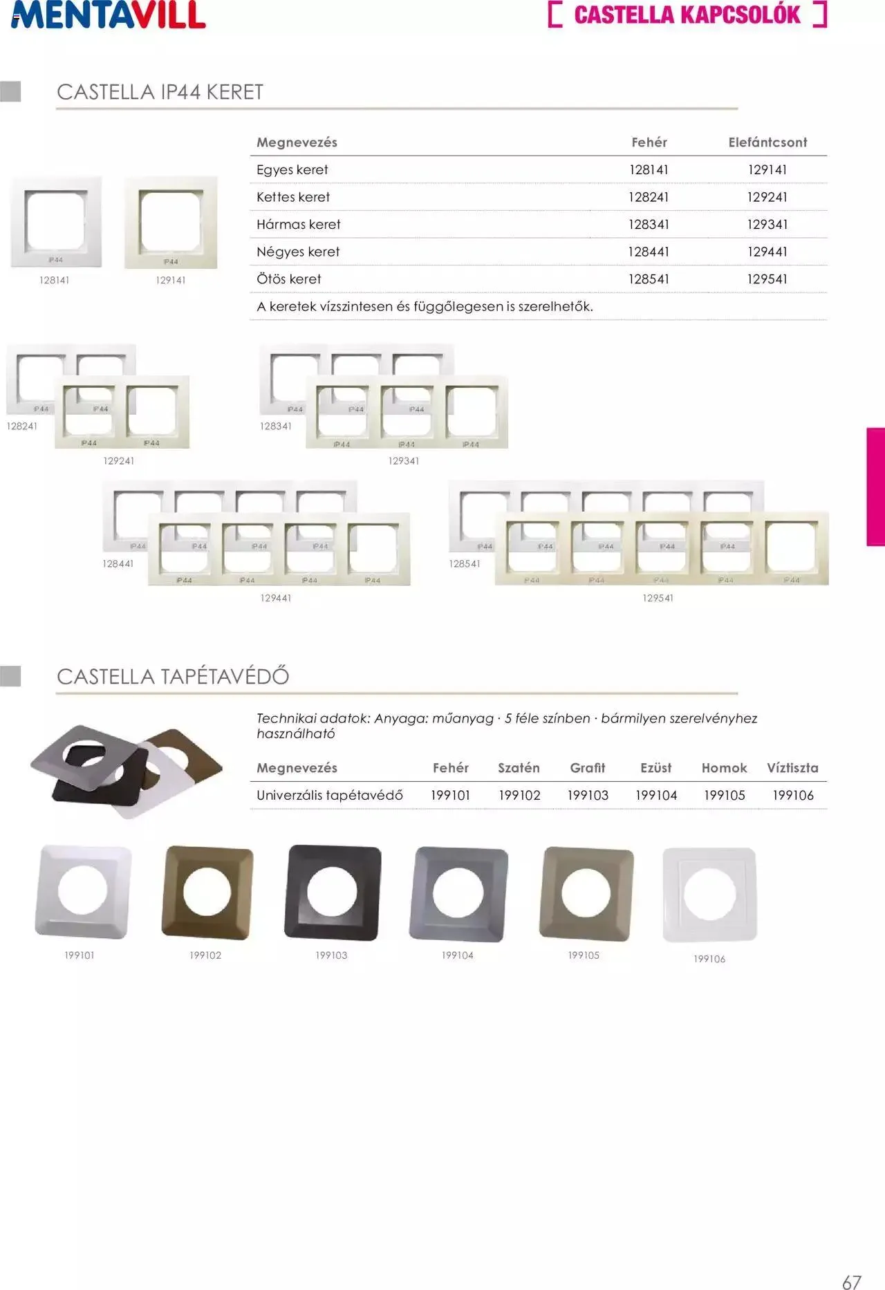Katalógus Mentavill - Termékkatalógus 2022-2023 december 21.-tól december 31.-ig 2024. - Oldal 68