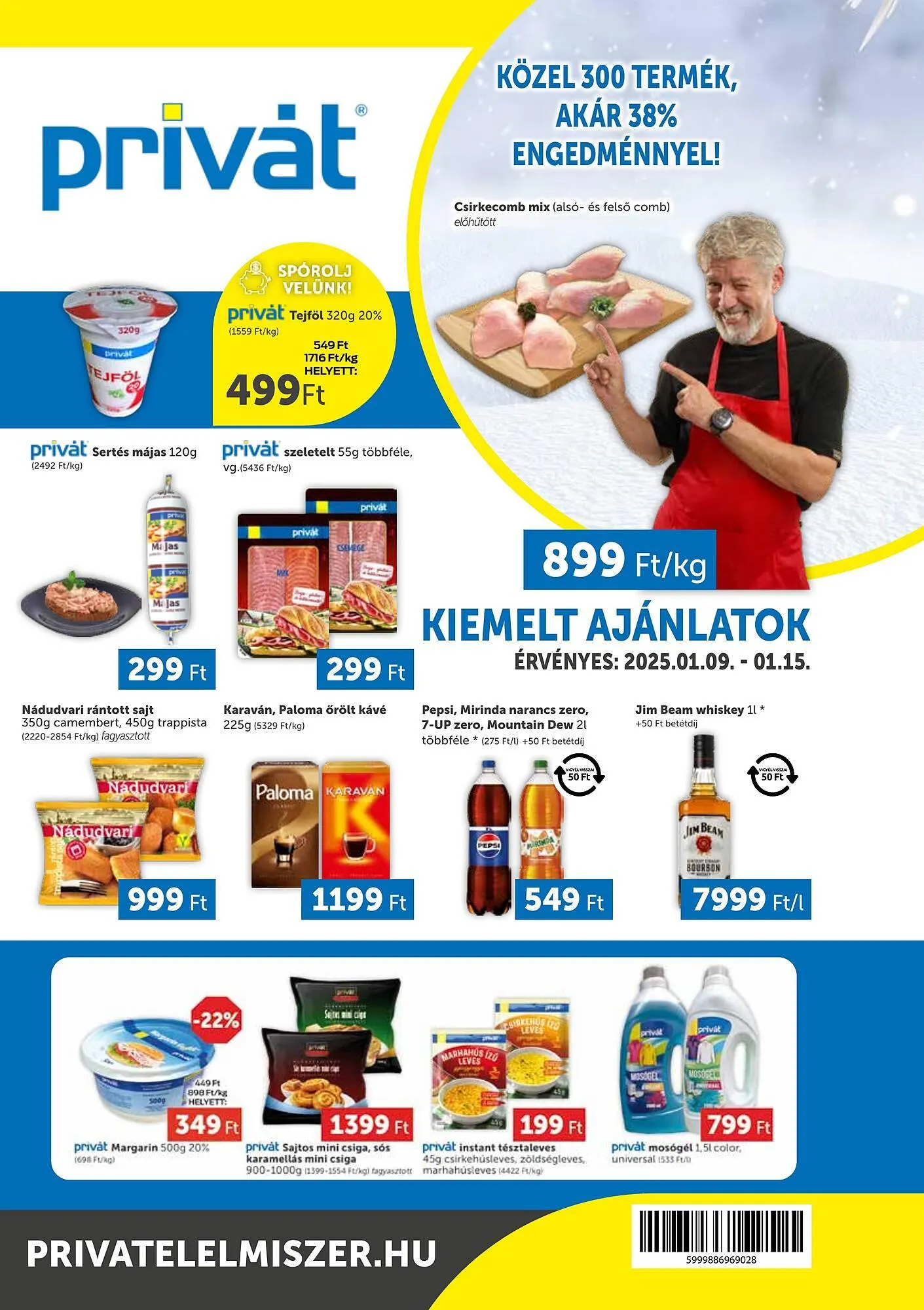 Katalógus PRIVÁT akciós újság január 9.-tól január 15.-ig 2025. - Oldal 1