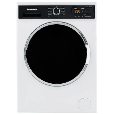 Heinner HWM-V8414D+++ Elöltöltős mosógép, 8 kg, 1400 ford./perc, Digitális kijelző, Késleltetett indítás, 60 cm, D energiaosztály, Fehér