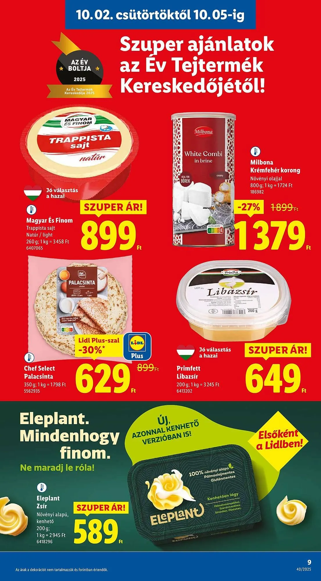 Katalógus Lidl akciós újság október 2.-tól október 8.-ig 2025. - Oldal 9