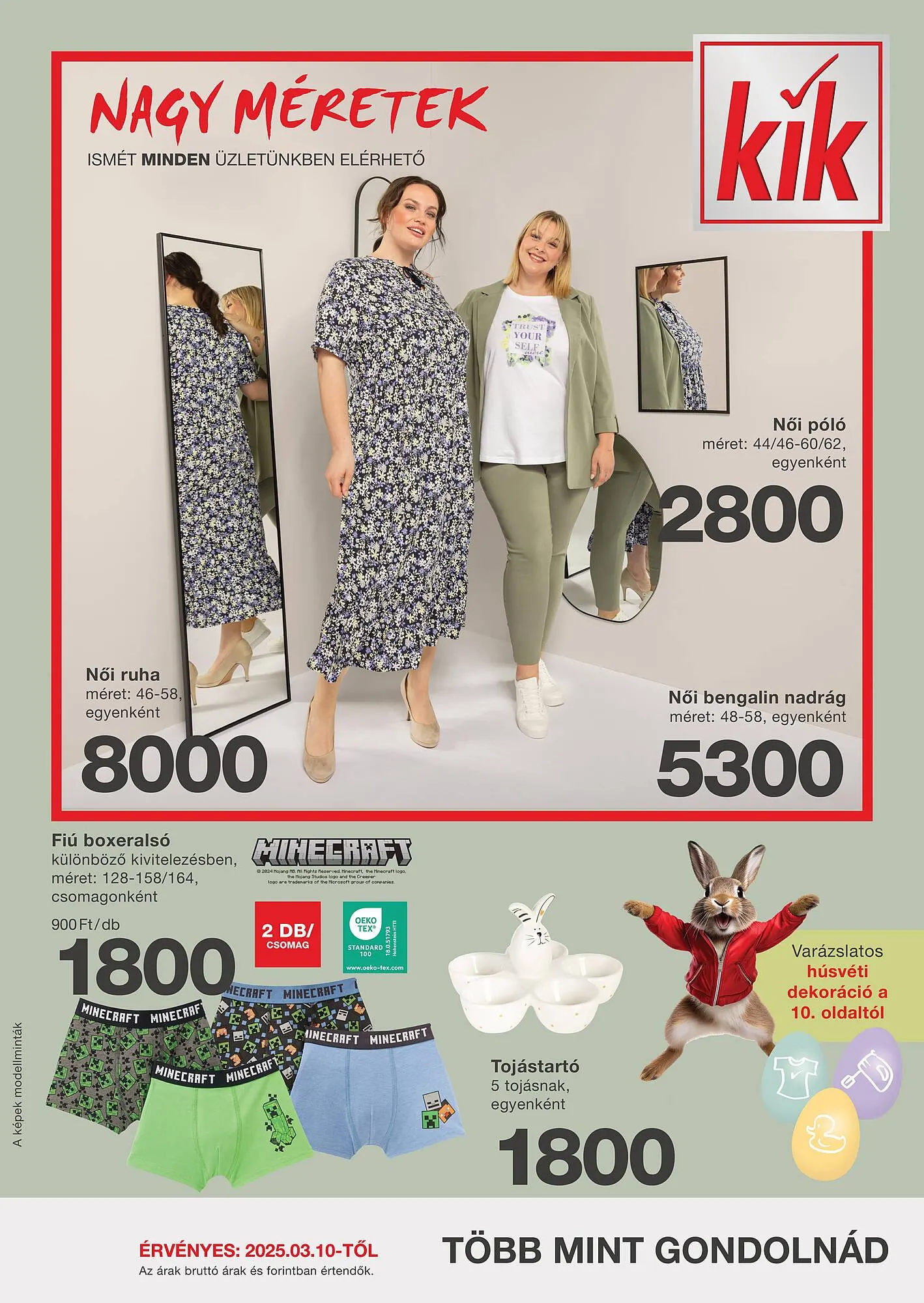 Katalógus Kik akciós újság március 10.-tól április 4.-ig 2025. - Oldal 1