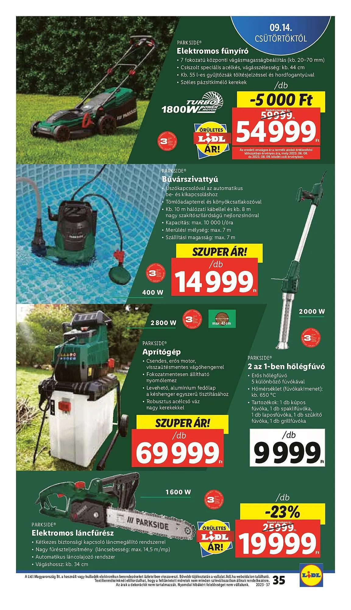 Katalógus Lidl akciós újság szeptember 14.-tól szeptember 20.-ig 2023. - Oldal 35