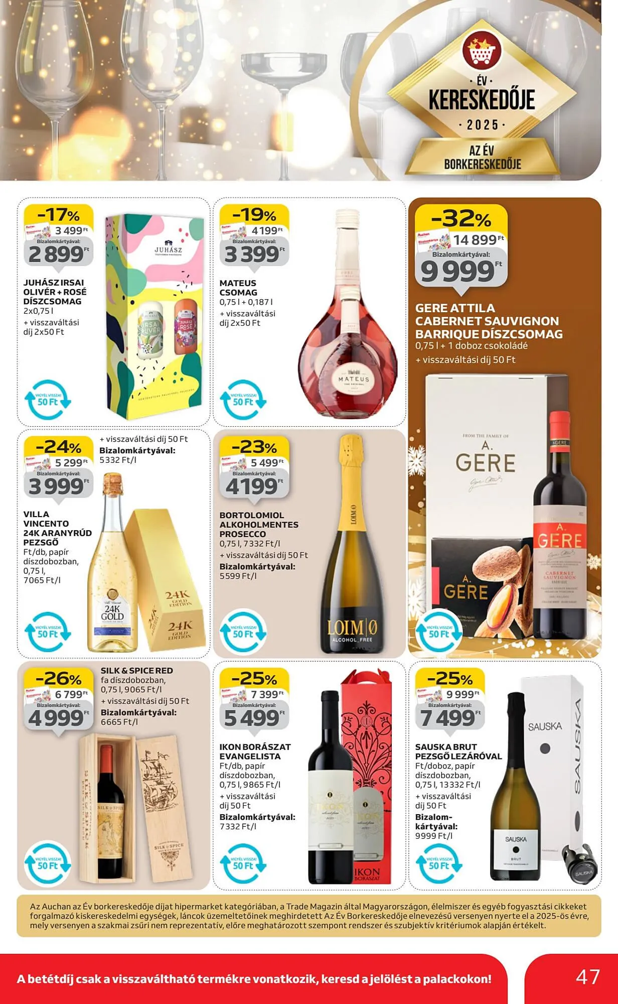 Katalógus Auchan akciós újság december 4.-tól december 10.-ig 2025. - Oldal 47