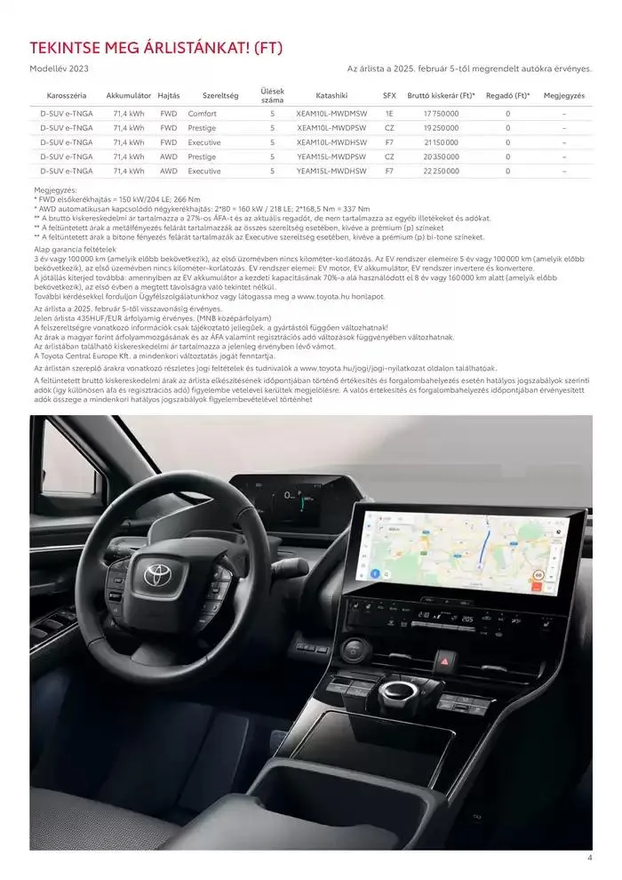 Katalógus Toyota bZ4X MY23 február 6.-tól február 6.-ig 2026. - Oldal 4