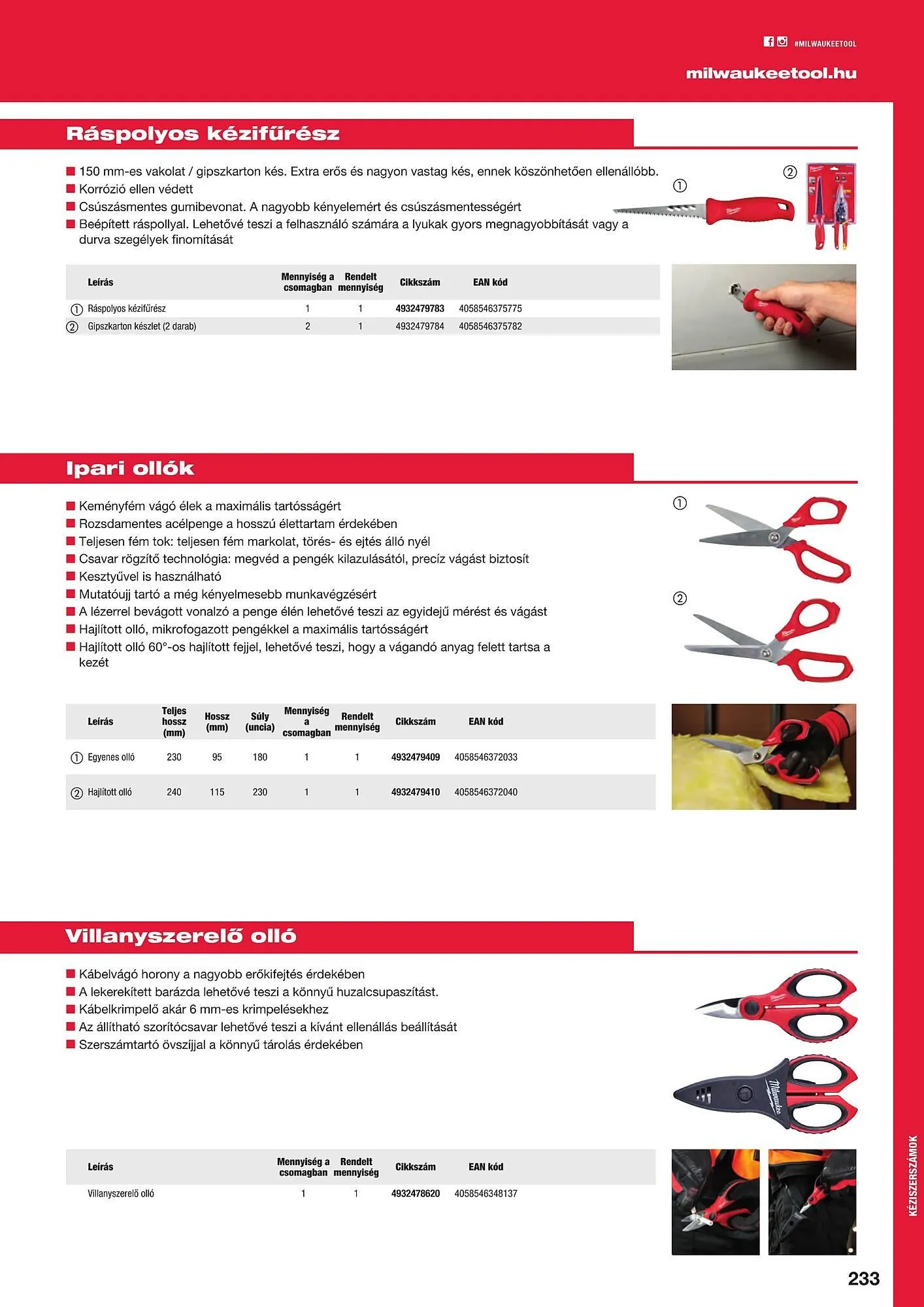 Katalógus Milwaukeetool akciós újság augusztus 14.-tól december 31.-ig 2024. - Oldal 233