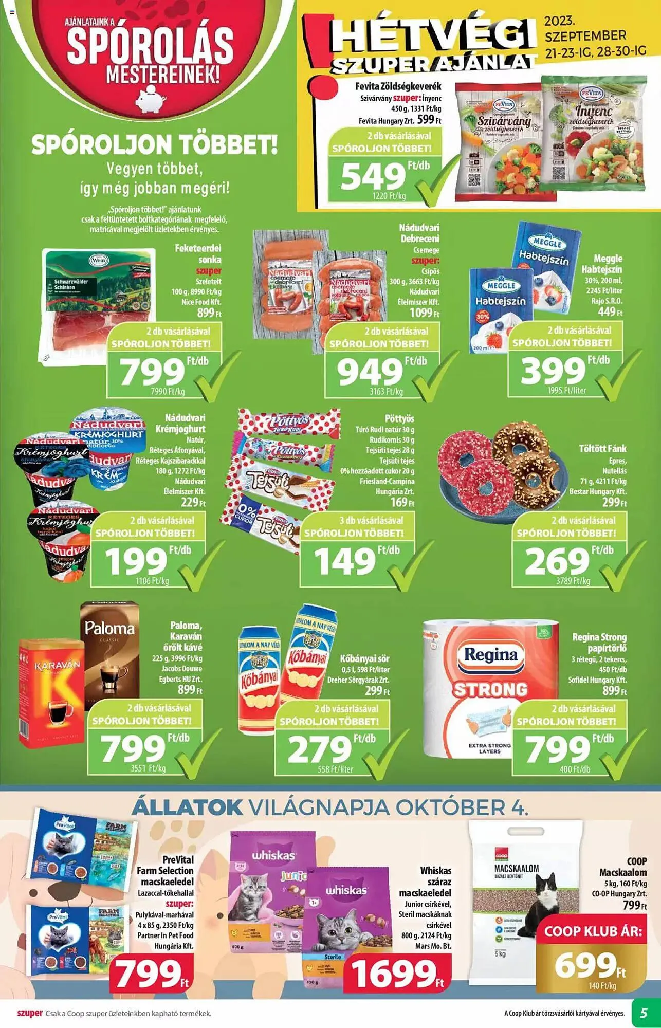 Katalógus Coop akciós újság szeptember 21.-tól október 4.-ig 2023. - Oldal 5