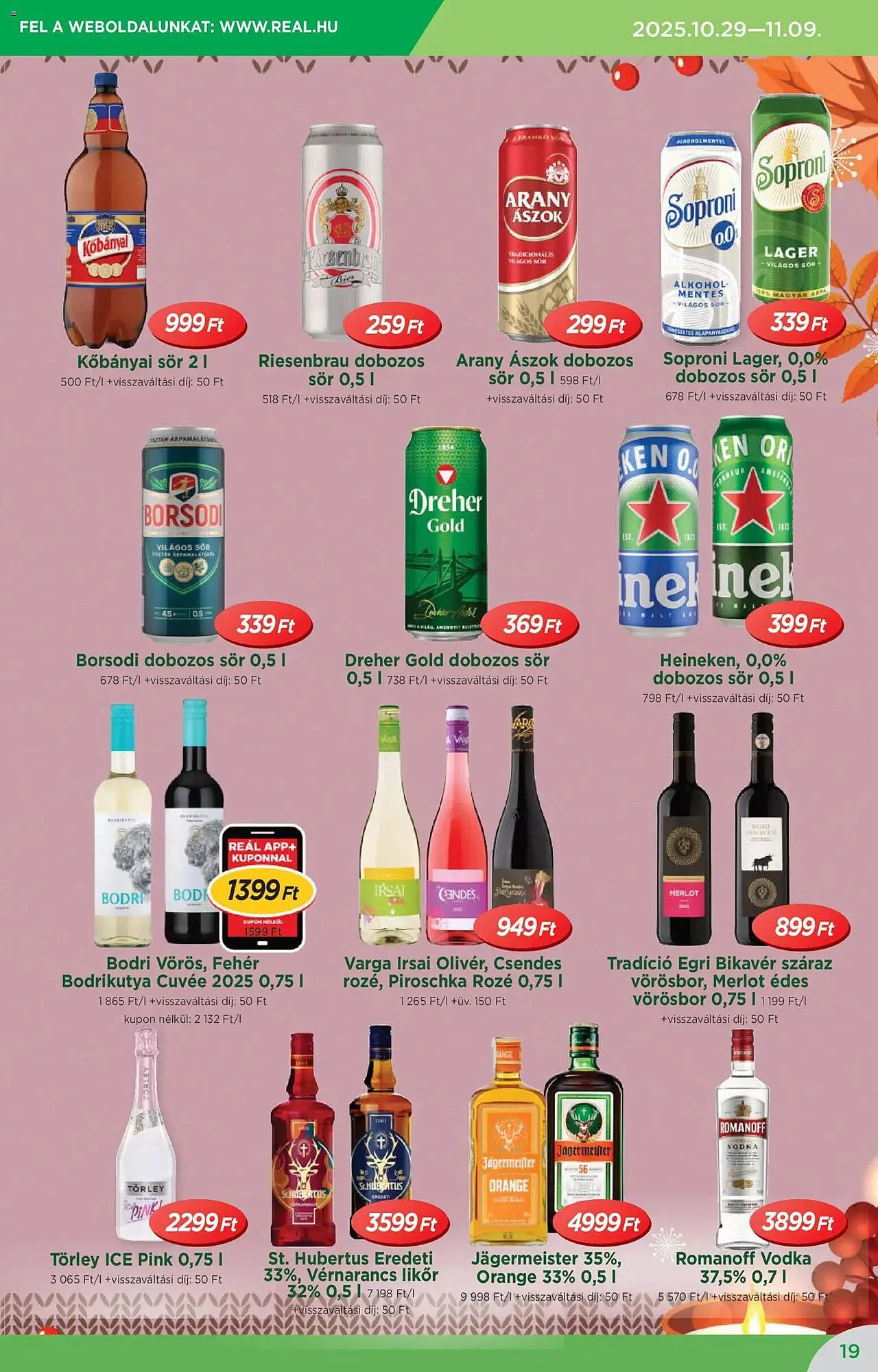 Katalógus Real akciós újság október 29.-tól november 9.-ig 2025. - Oldal 19