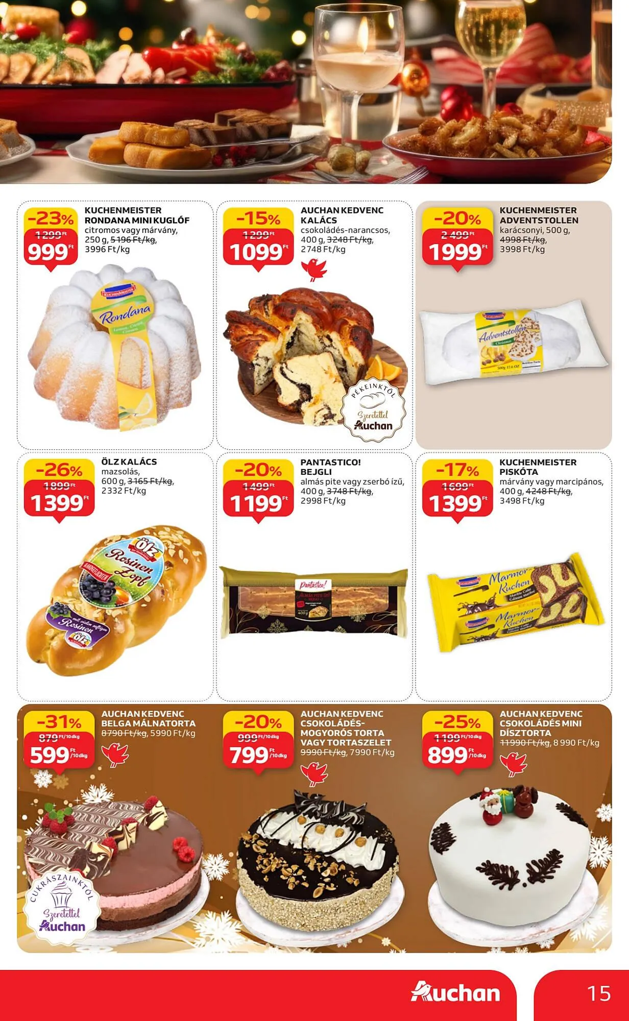 Katalógus Auchan akciós újság november 20.-tól december 24.-ig 2025. - Oldal 15