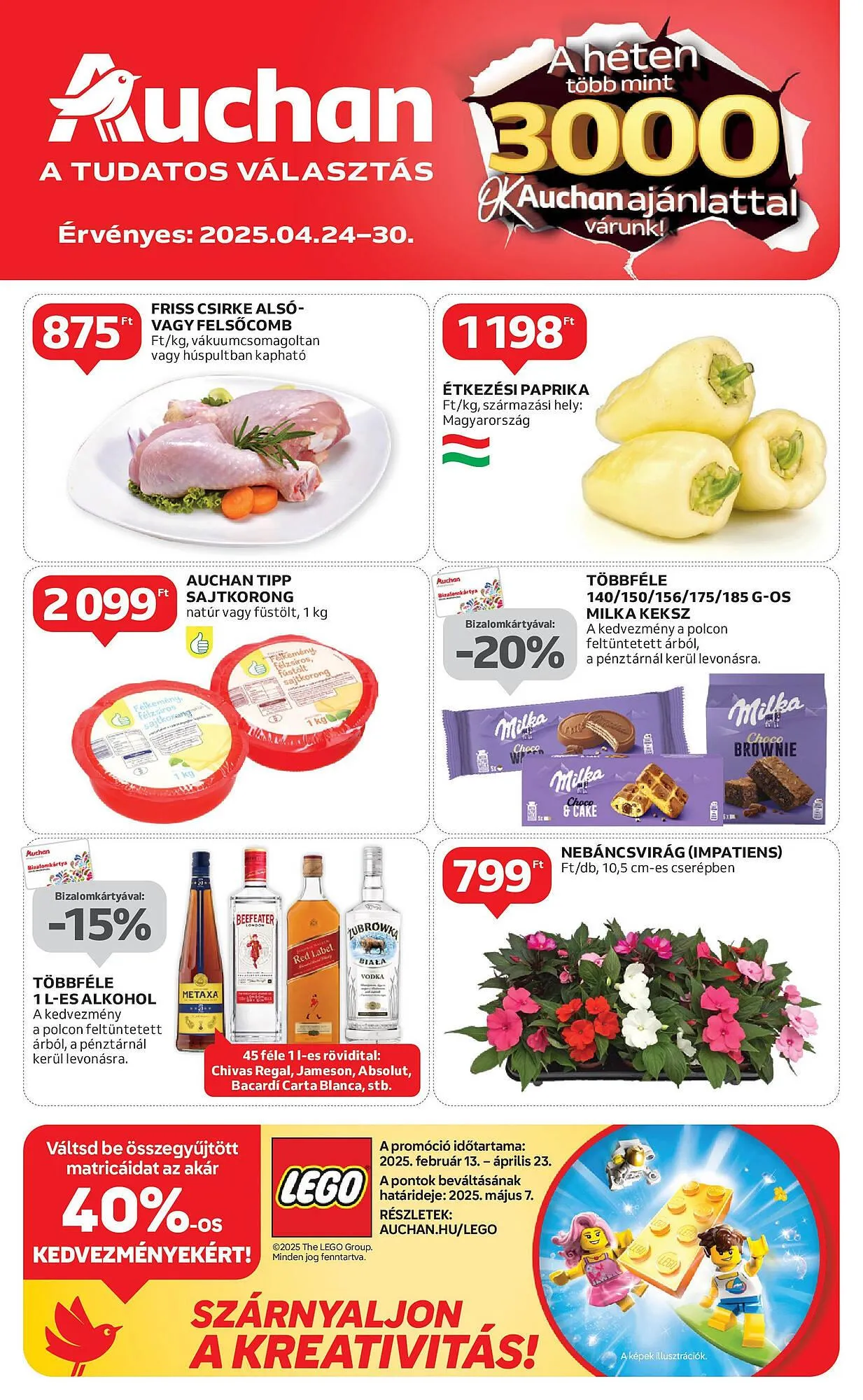 Katalógus Auchan akciós újság április 24.-tól április 30.-ig 2025. - Oldal 1