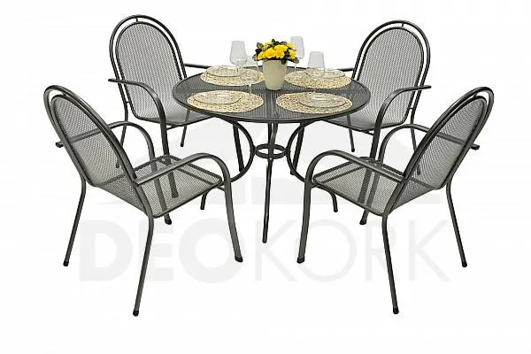 Fém kerti bútor Kerti fém szerelvény CORINA I 1 + 4