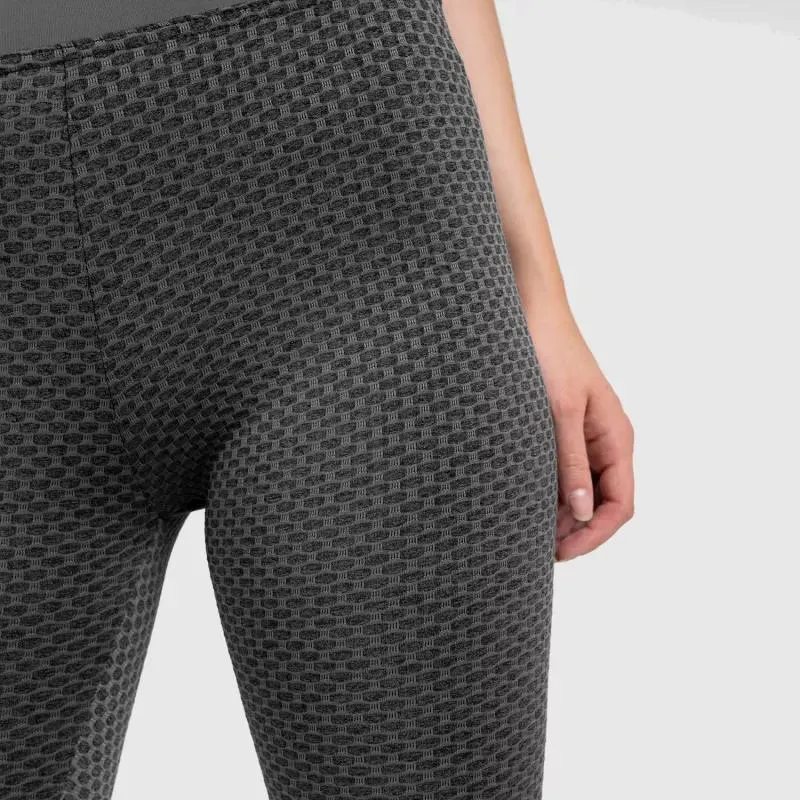 Női texturált leggings Iron Aesthetics, charcoal szürke