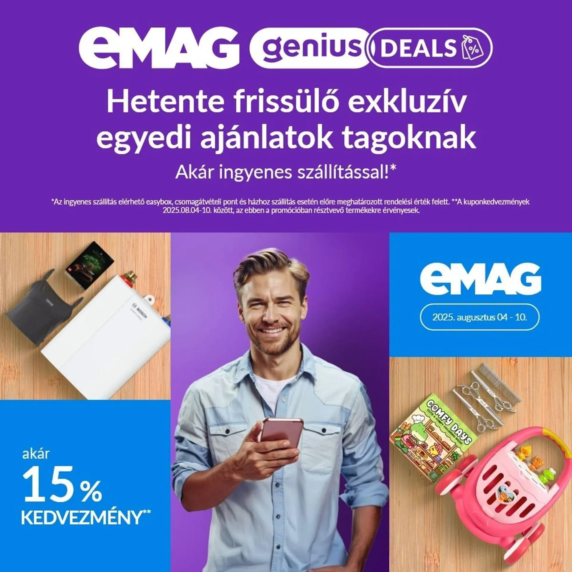 Katalógus eMAG akciós újság augusztus 4.-tól augusztus 10.-ig 2025. - Oldal 1