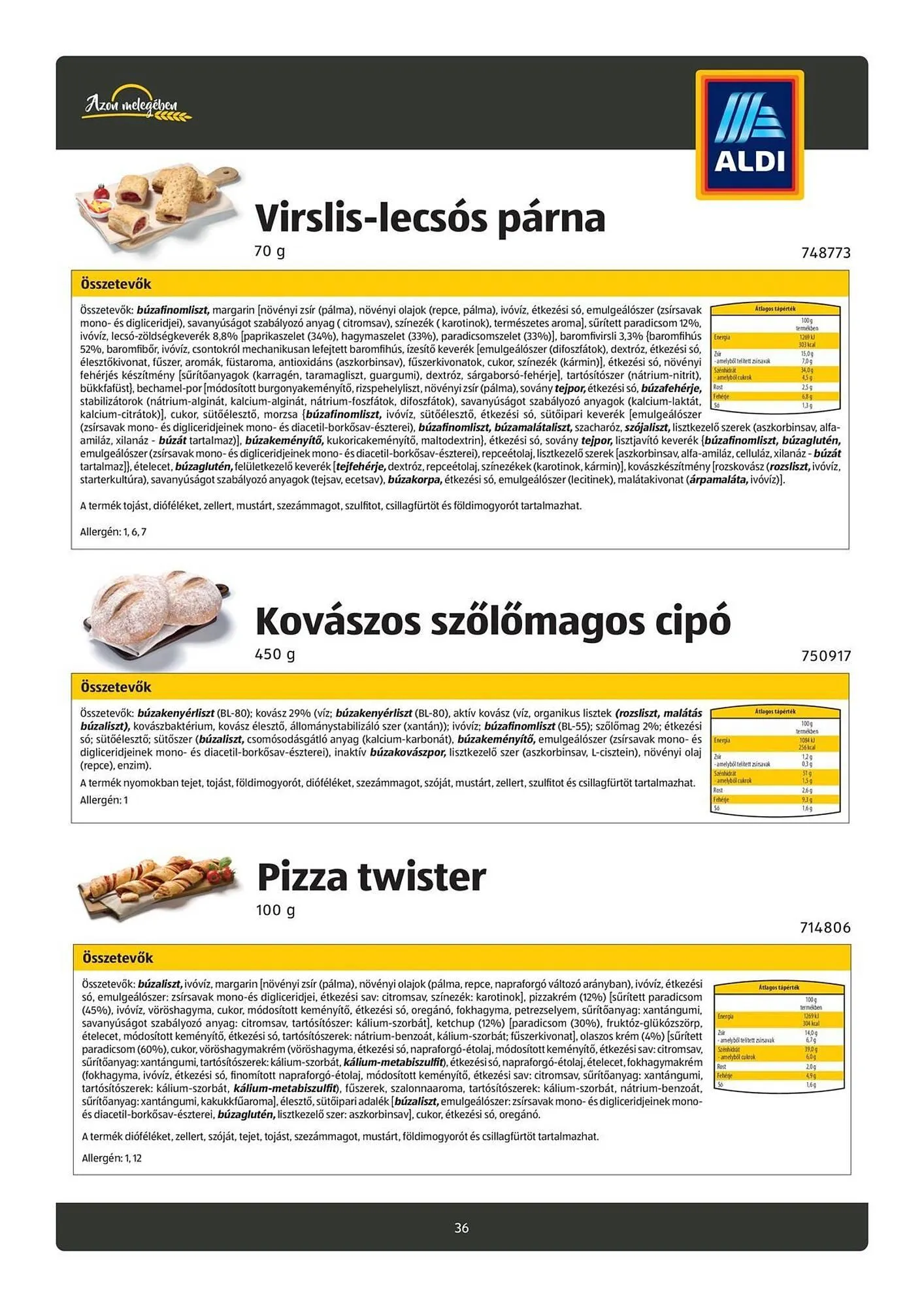 Katalógus ALDI akciós újság november 3.-tól május 12.-ig 2026. - Oldal 36