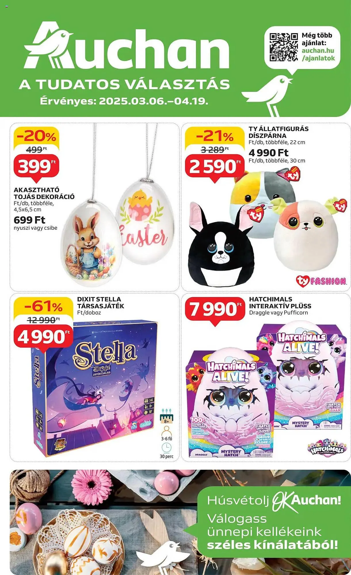 Katalógus Auchan akciós újság március 6.-tól április 19.-ig 2025. - Oldal 1