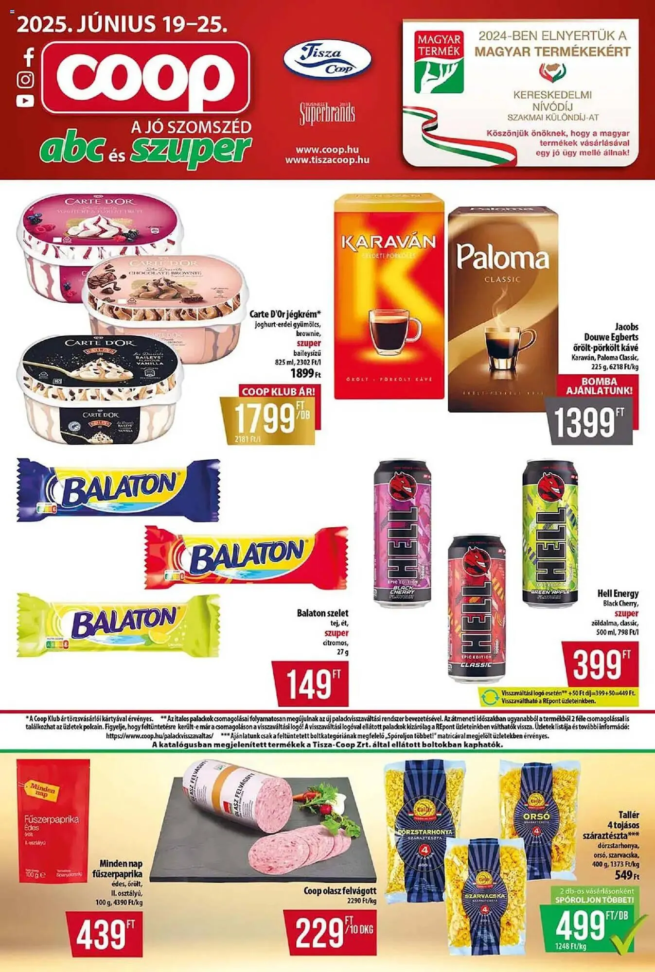 Katalógus Coop akciós újság június 19.-tól június 25.-ig 2025. - Oldal 1