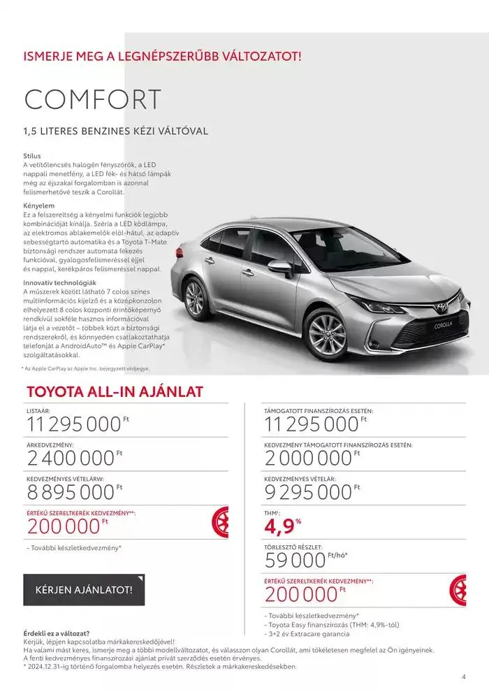 Katalógus Toyota Corolla Sedan november 19.-tól november 19.-ig 2025. - Oldal 4