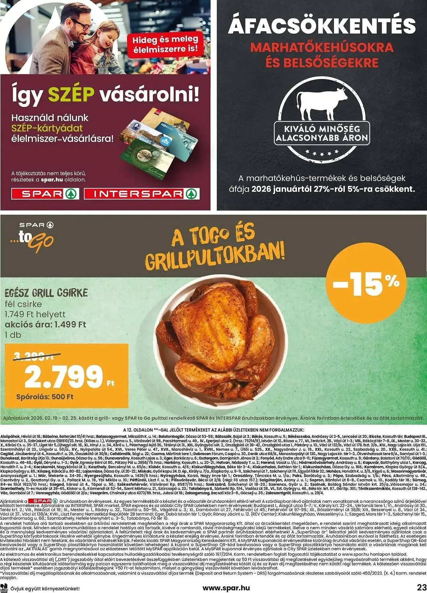 Katalógus Spar akciós újság február 19.-tól február 25.-ig 2026. - Oldal 23