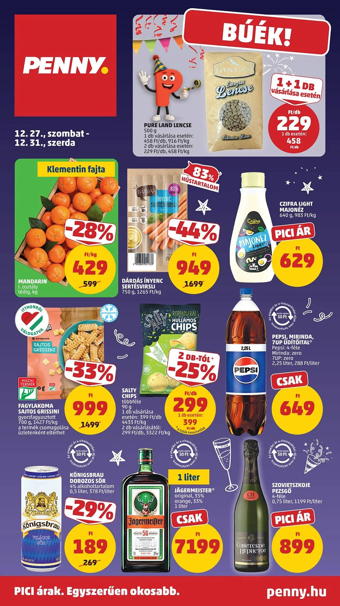 Katalógus PENNY akciós újság december 27.-tól december 31.-ig 2025. - Oldal 1