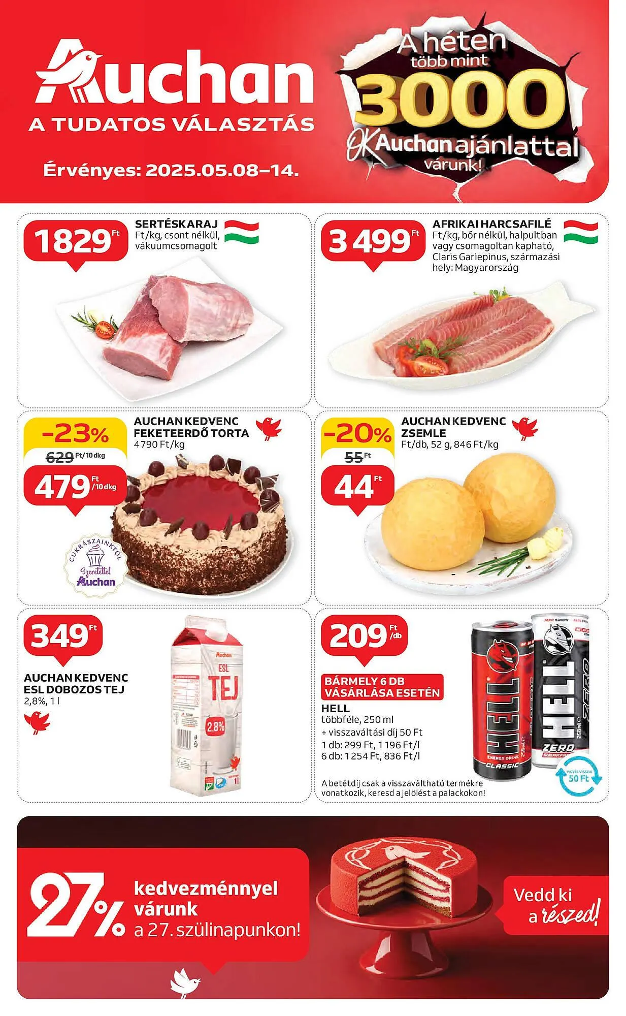 Katalógus Auchan akciós újság május 8.-tól május 14.-ig 2025. - Oldal 1