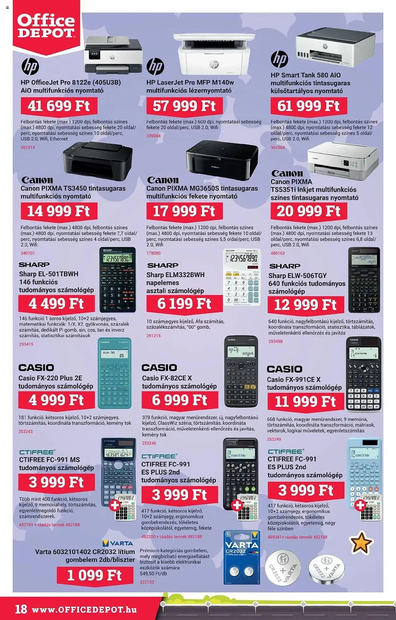Katalógus Office Depot akciós újság augusztus 11.-tól szeptember 14.-ig 2025. - Oldal 18